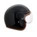 AVIATOR 3/4TH GLOSS BLK BROWN LEATHER INT